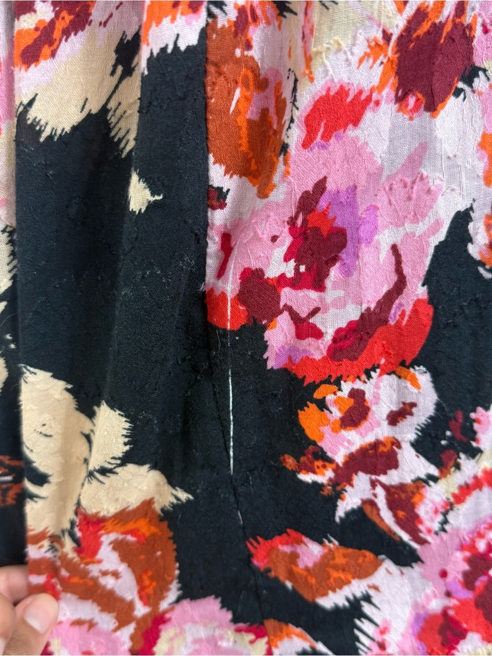 Anthropologie Blossom Maxi Dress Puff Sleeve V Neck Black Garden Party Small - Picture 8 of 10